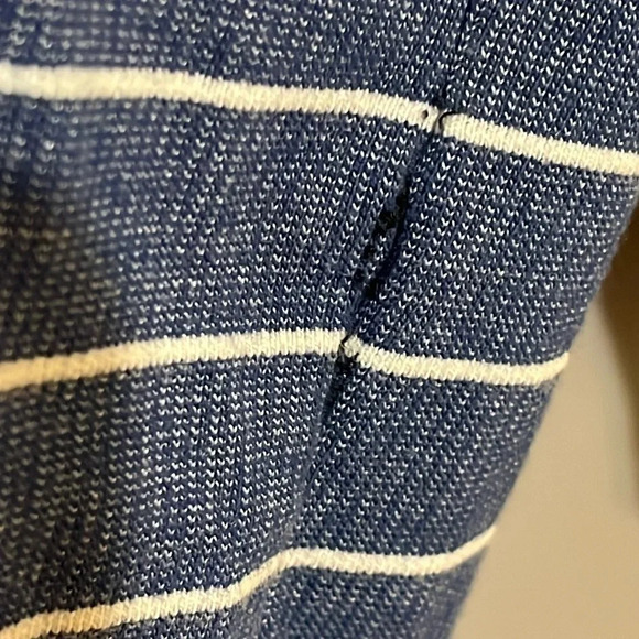 prAna‎ | Men’s blue & white striped long sleeve knit shirt size XL - Picture 5 of 6